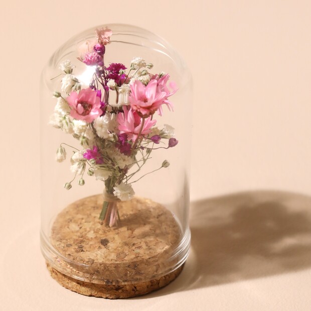 Mini Dried Flower Glass Dome Lisa Angel