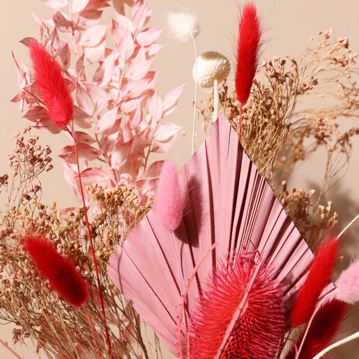 Vintage Pink Dried Flower Bouquet