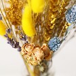 Close Up of Roses in the Yellow and Blue Dried Flowers Letterbox Gift