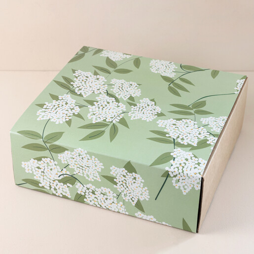 White Sage Floral Print Gift Boxes