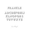Font Example for Personalised Banner Hip Flask