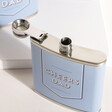 Lid From Personalised Banner Hip Flask Unscrewed