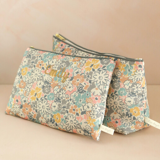 Personalised Ditsy Floral Cotton Pouch | Lisa Angel