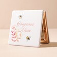 Gorgeous Mum Compact Mirror on Neutral Background