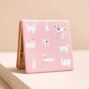 Pink Dog Compact Mirror Propped up