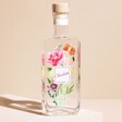 Personalised Floral Name 20cl London Dry Gin Standing on Neutral Surface with Plain Background