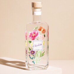 Personalised Floral Name 20cl London Dry Gin
