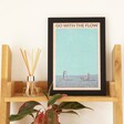 Go with the Flow A4 Framed Print Styled with Homeware