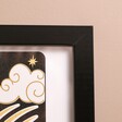 Close Up of Wooden A4 Photo Frame in Black 