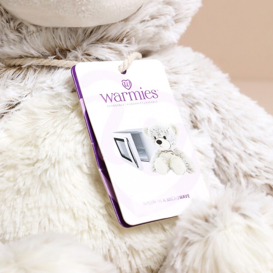 Microwaveable Marshmallow Bear Toy Warmies Lisa Angel