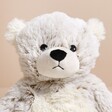 Close up of the face for the Warmies Microwaveable Marshmallow Bear Soft Toy