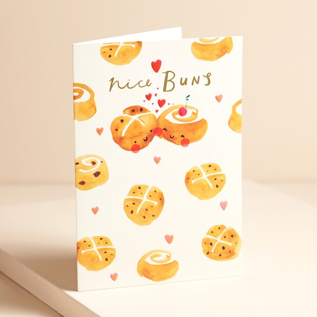 Nice Buns Valentine's Day Card