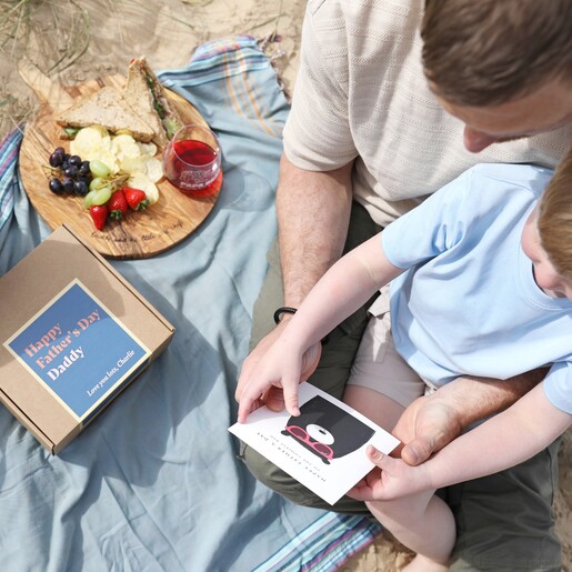 The Art File Coolest Dad Bear Father's Day Card with Father & Son Model