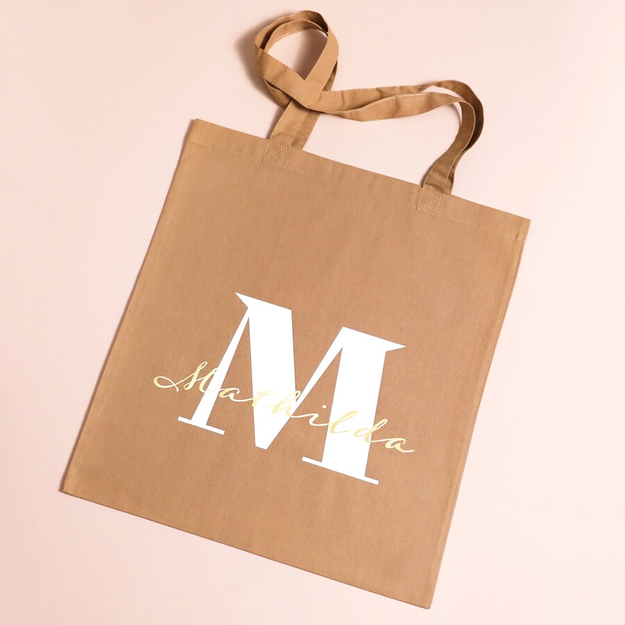 Personalised Mirrored Name Tote Bag | Accessories | Lisa Angel