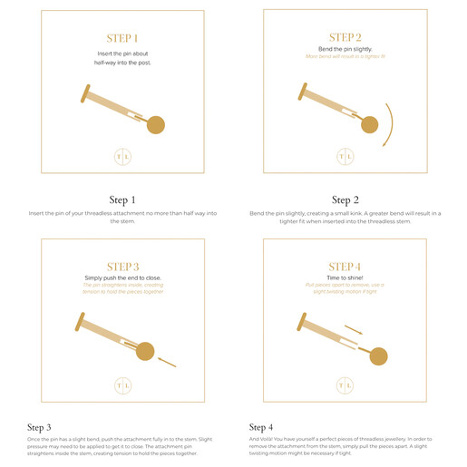 Tish Lyon Step by Step, How To Insert the Earring 