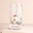 Personalised Woodland Highball Glass empty against beige coloured background