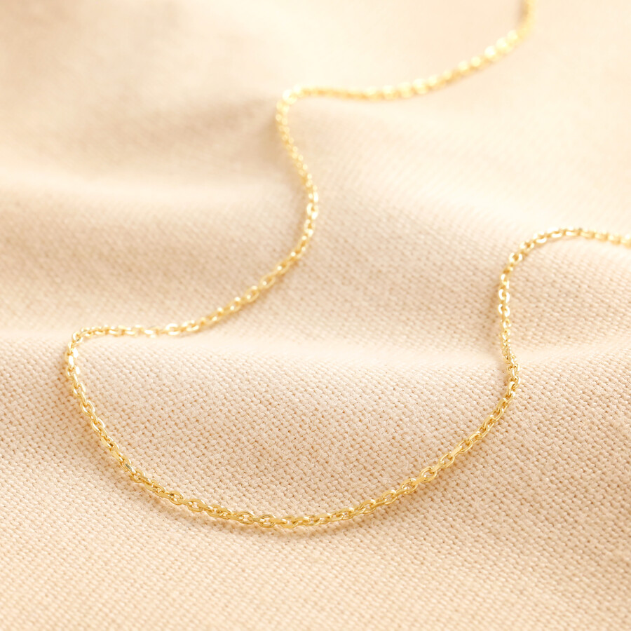 Gold Plated Sterling Silver Trace Chain