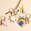 Caroline Gardner Vegan Leather Beach Hut Keyring with Other Styles Available