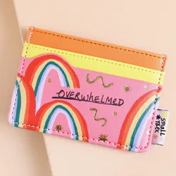 House of Disaster Small Talk Overwhelmed Rainbow Card Holder