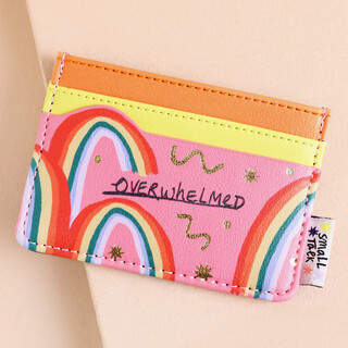 House of Disaster Small Talk Overwhelmed Rainbow Card Holder
