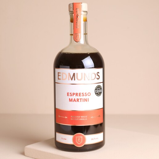 Bottle of 1L Edmunds Cocktails Espresso Martini