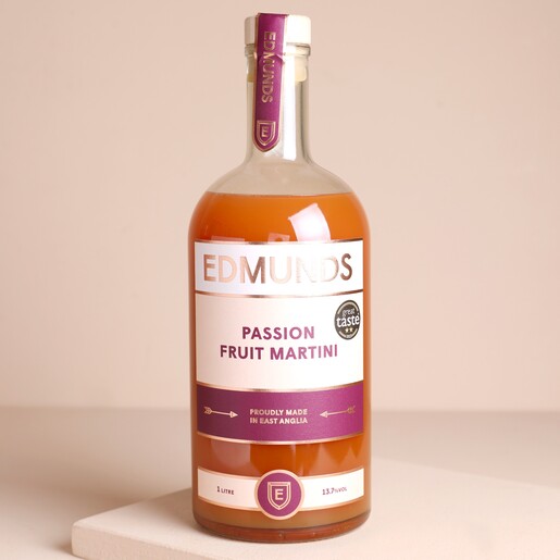 Bottle of 1L Edmunds Cocktails Passion Fruit Martini