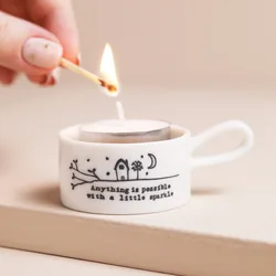East of India Anything is Possible Tealight Holder