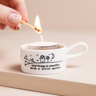 East of India Anything is Possible Tealight Holder