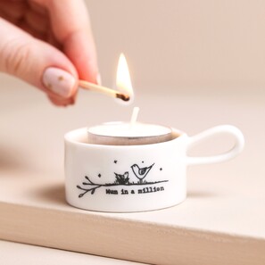 East of India Mum in a Million Tealight Holder