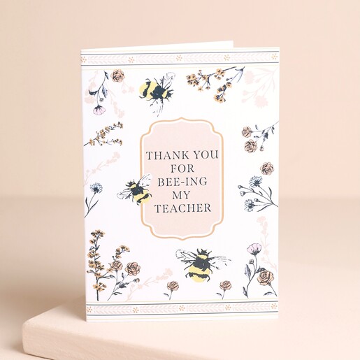 Thank You For Bee-ing My Teacher | Greetings Card | Lisa Angel