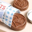 Close Up of The Chocolate Gift Company Dad Hearts