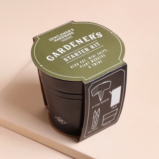 Gentlemen's Hardware Gardener's Starter Kit against beige backdrop