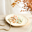 Leaf Organic Trinket Dish in lifestyle shot on top of wooden counter 