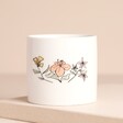 Floral Pattern on back of the Personalised Message Mini Planter 