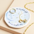 Lisa Angel Sun and Moon Trinket Dish with Jewellery in Shot