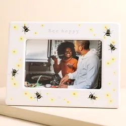 Personalised Bee Ceramic 4" x 6" Photo Frame