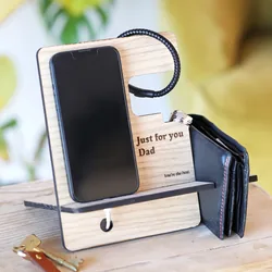 Personalised Engraved Wooden Phone Stand
