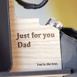 Close Up of Personalisation on Personalised Engraved Wooden Phone Accessory Stand