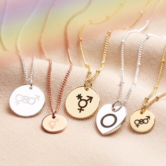 Personalised Pride Symbol Charm Necklace