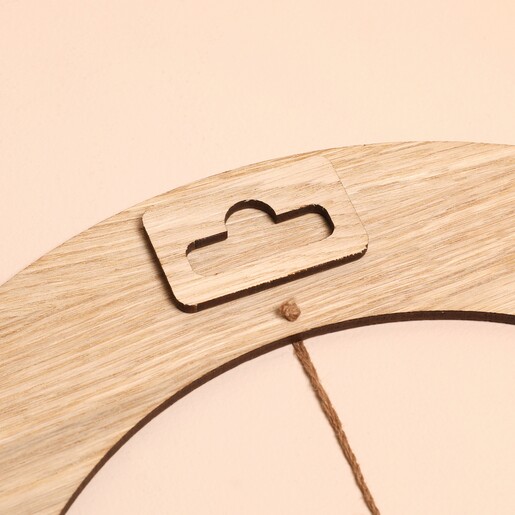 Back of Wall Hanging Back of Personalised Wooden Moon Phase Wall Hanging