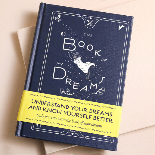 The Book of My Dreams against beige coloured backdrop