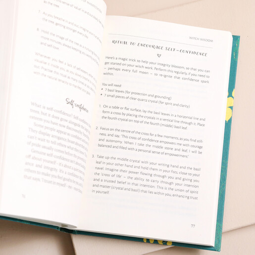 Interior of The Modern Witch's Book of Manifestation