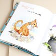 Inside page of Jellycat All Kinds of Cats Book 