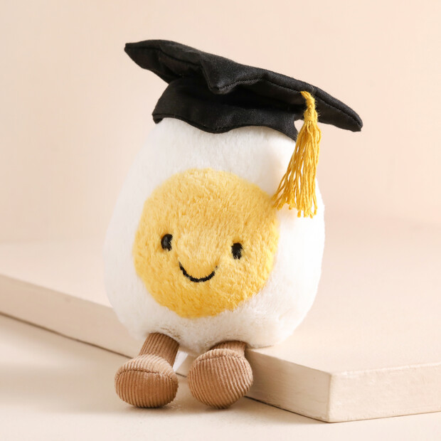 Amuseables Boiled Egg Graduation Soft Toy | Jellycat | Lisa Angel