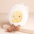 Jellycat Amuseable Boiled Egg Bride Soft Toy on Beige Background