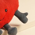 Close up of arm on Jellycat Amuseable Little Red Heart Soft Toy