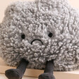 Close Up of Face on Jellycat Amuseable Storm Cloud Soft Toy