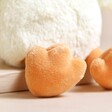 Close up of feet on Jellycat Bashful Duckling Soft Toy