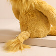 Close up of tail on Jellycat Small Bashful Lion Soft Toy 
