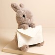 Jellycat Messenger Bunny Soft Toy against neutral backdrop
